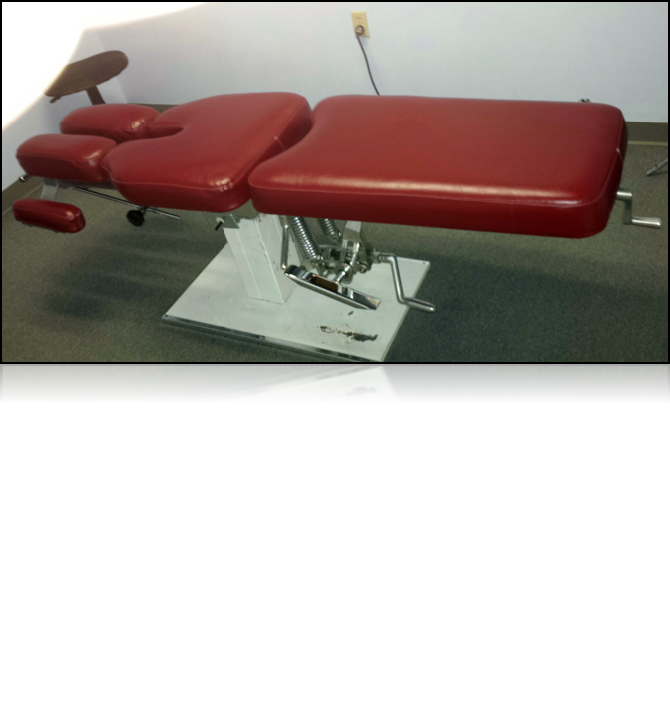 Chiropractic Chair Upholstered by Got It Covered