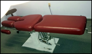 Chiropractor Chair Upholstered by Got It Covered